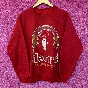 The Doors Jim Morrison Portrait Band Crewneck Sweater Medium